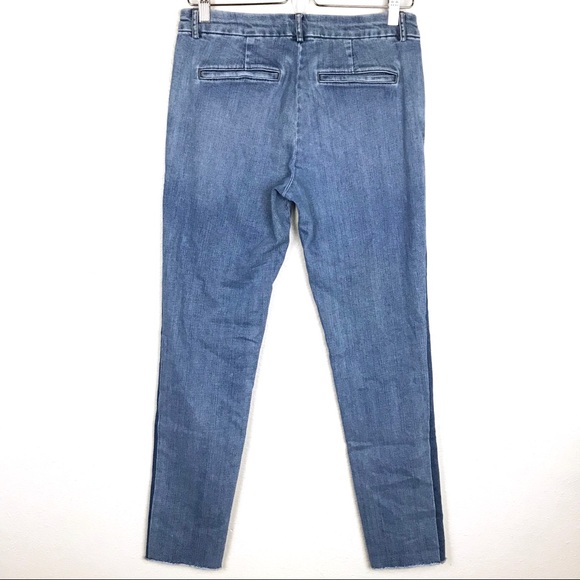 Vince Slim Two Tone Raw Hem Stretch Jeans Sz 28 - Picture 6 of 7